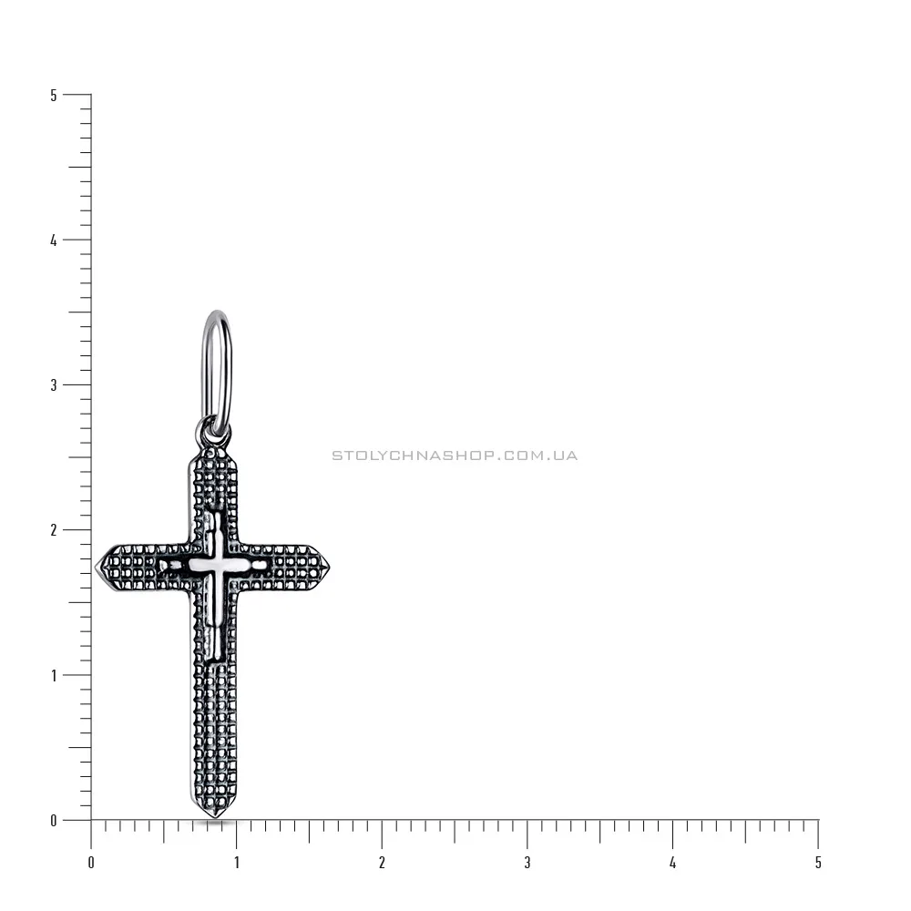 Срібна підвіска-хрестик (арт. 7903/80050)