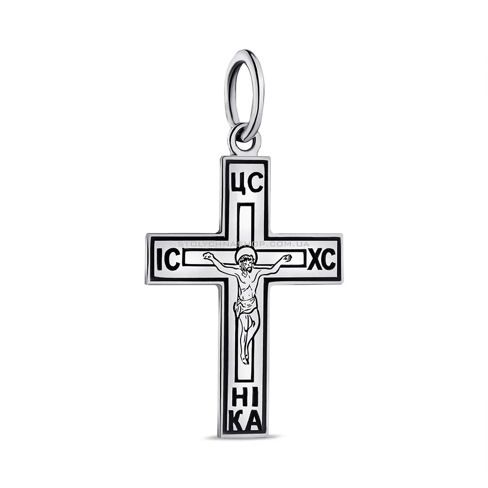 Православный серебряный крестик (арт. 7904/А180пю) - цена
