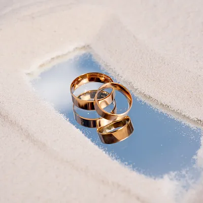 Обручальное кольцо Комфорт «Американка» из красного золота (арт. 239194)