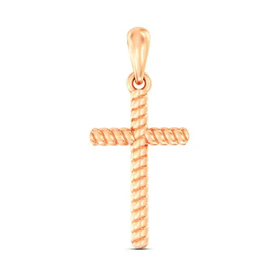 Золотой крестик без камней (арт. 440924)