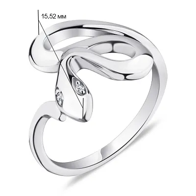 Серебряное кольцо «Змея»  (арт. 7501/5166)