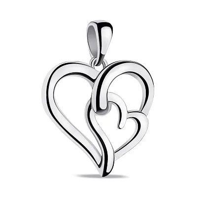 Срібний кулон Серце (арт. 7503/4013)