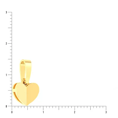 Золотая подвеска «Сердечко»  (арт. 441060ж)
