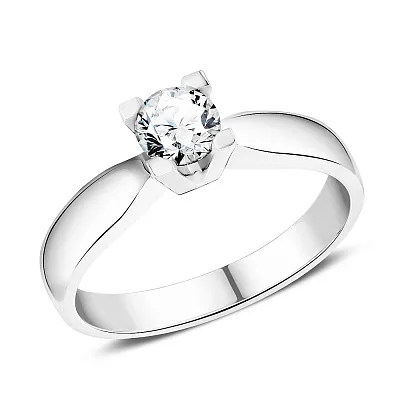 Золотое помолвочное кольцо с бриллиантом (арт. К041007040б)
