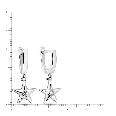 Срібні сережки Trendy Style з фіанітами (арт. 7502/3233)