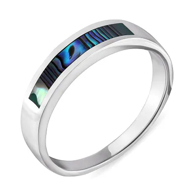 Серебряное кольцо с цветным перламутром (арт. 7501/5423пцв)