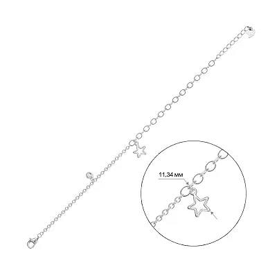 Браслет «Зірка» зі срібла (арт. 7509/2207)