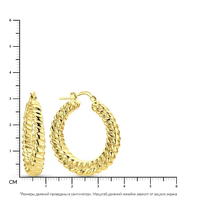 Золотые серьги-кольца Francelli (арт. 109777/30ж)