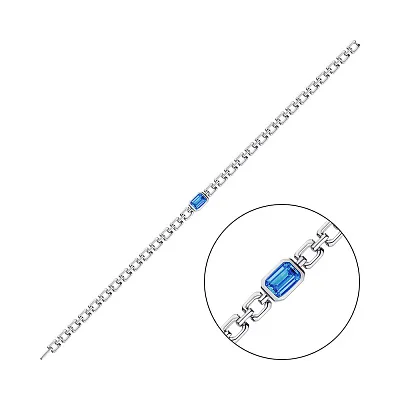 Браслет из серебра с альпинитом  (арт. 7509/4200ас)