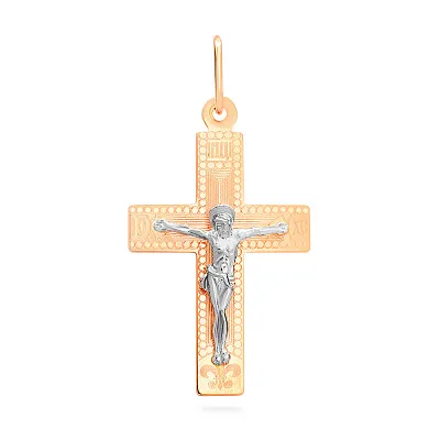 Золотой нательный крестик "Распятие" (арт. 511901р)