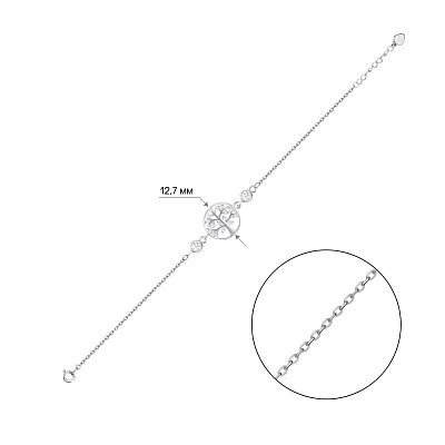 Срібний браслет "Дерево життя" (арт. 7509/3769)