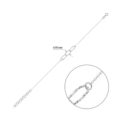 Браслет з білого золота  (арт. 326939б)
