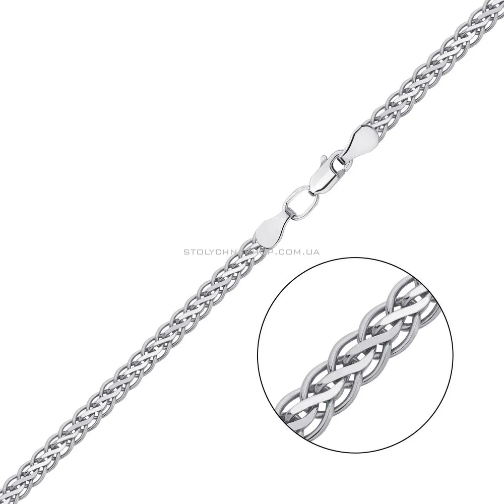 Серебряная цепочка плетения Спига плоская (арт. 0303612) - цена
