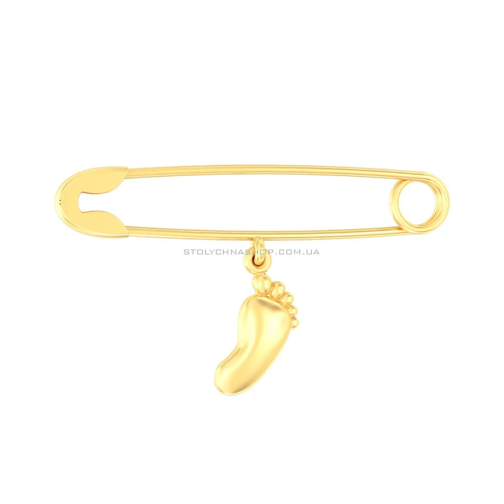 Золотая булавка «Ножка младенца» (арт. 360033ж)