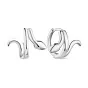 Срібні сережки-кільця "Змія" (арт. 7502/4870)