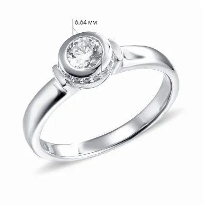 Серебряное кольцо с фианитами (арт. 7501/4326)