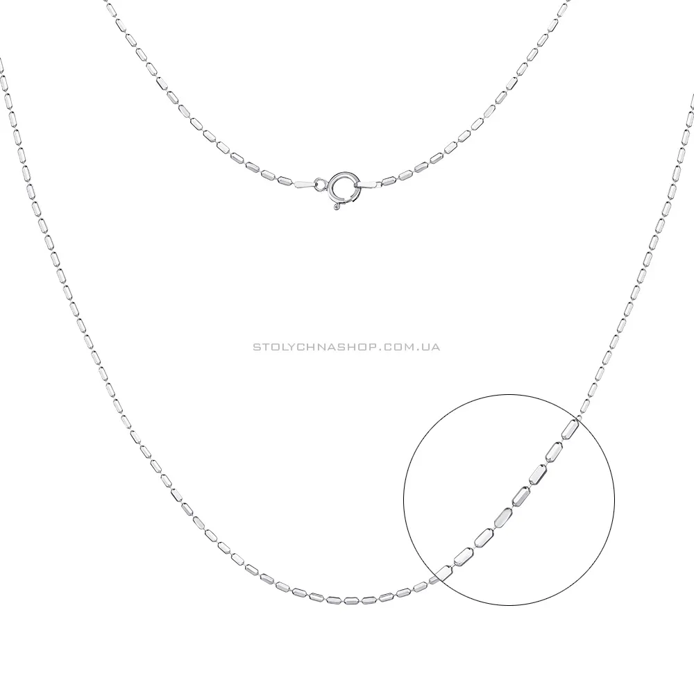 Срібне кольє з декоративним плетінням (арт. 7507/129)