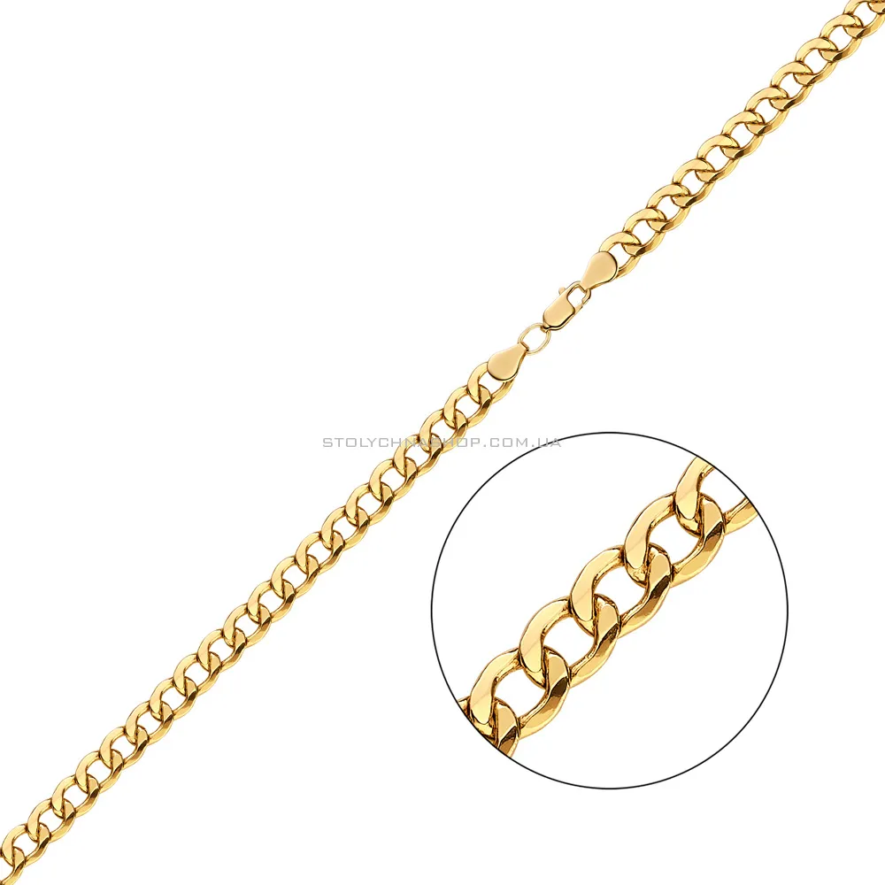 Золотий ланцюжок Панцирного плетіння (арт. 301021ж)