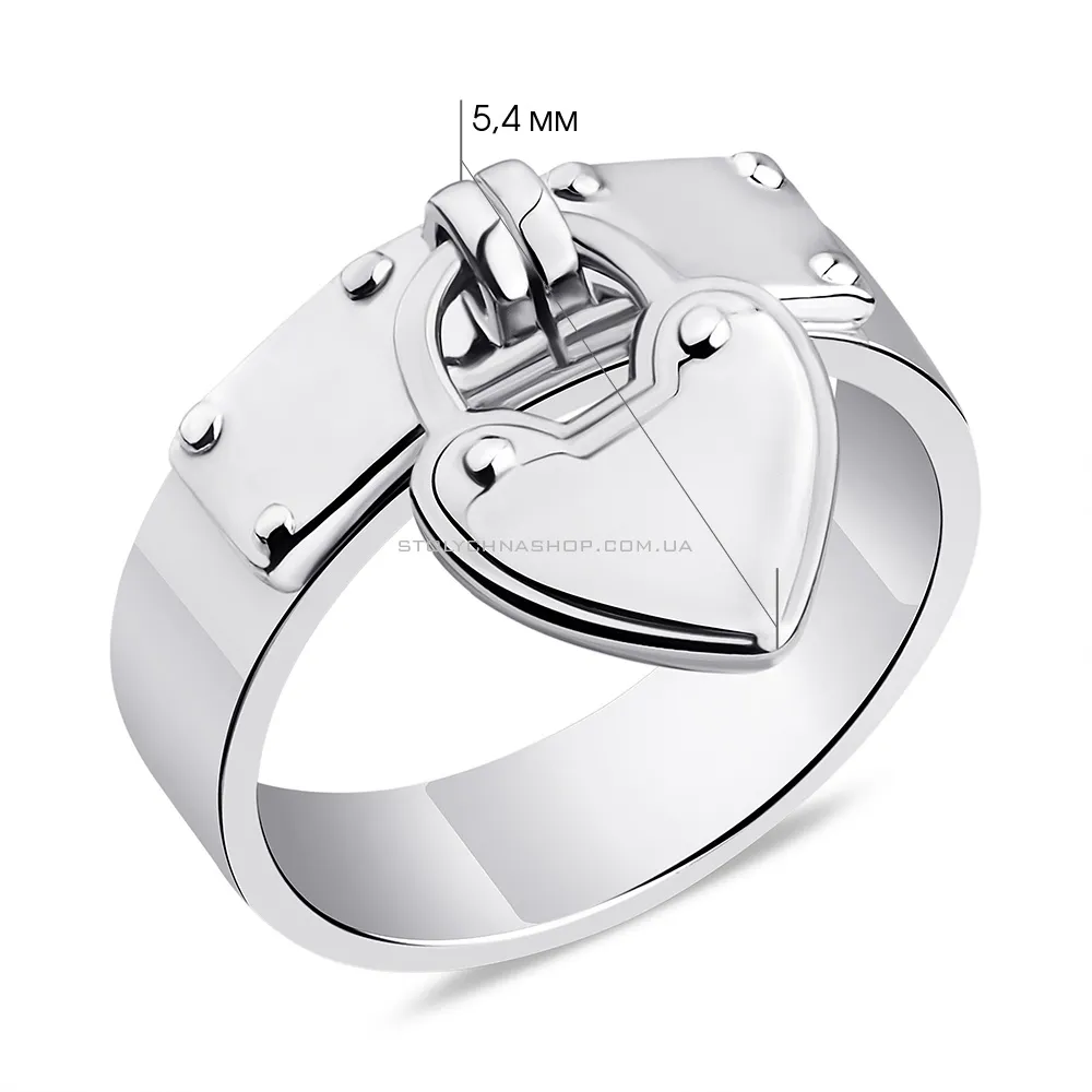 Серебряное кольцо с подвеской  (арт. 7501/3897) - 2 - цена
