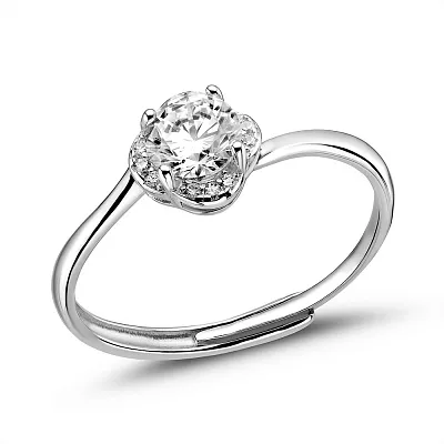 Серебряное кольцо с фианитами (арт. 7501/8098)