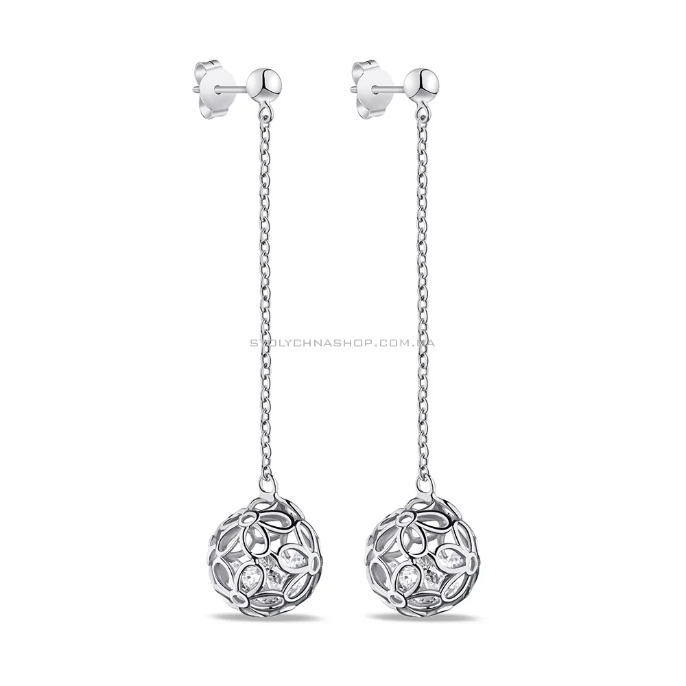 Срібні сережки з підвіскою (арт. 7518/6905) - цена