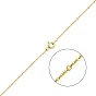 Срібний ланцюжок з жовтим родіюванням плетіння Якірне фантазійне (арт. 03020802ж)