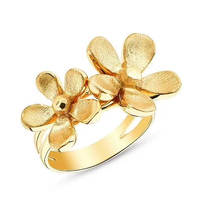 Золотое кольцо Francelli «Цветы» (арт. 154853ж)