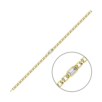 Серебряный браслет Trendy Style с желтым родированием (арт. 7509/4200ж)