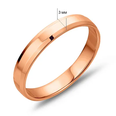 Обручальное кольцо из красного золота «Американка» (арт. 239230)