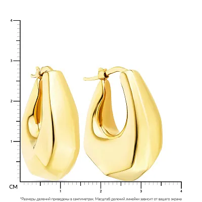 Сережки Francelli з жовтого золота (арт. 107802ж)