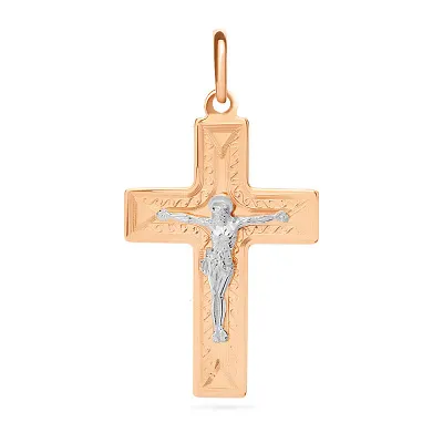 Нательный крестик с распятием из золота (арт. 511131нр)