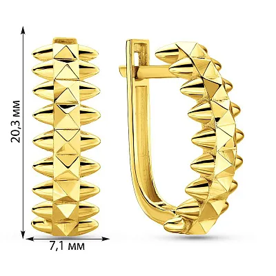 Сережки з жовтого золота (арт. 1091158ж)