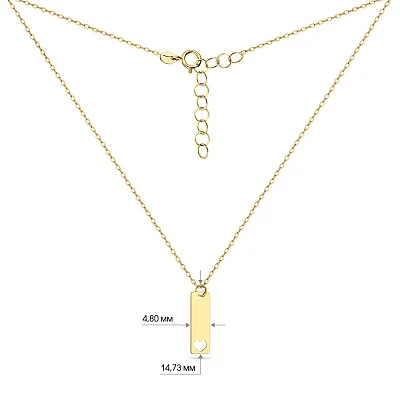Золотое колье Celebrity Chain в желтом цвете металла (арт. 352168ж)