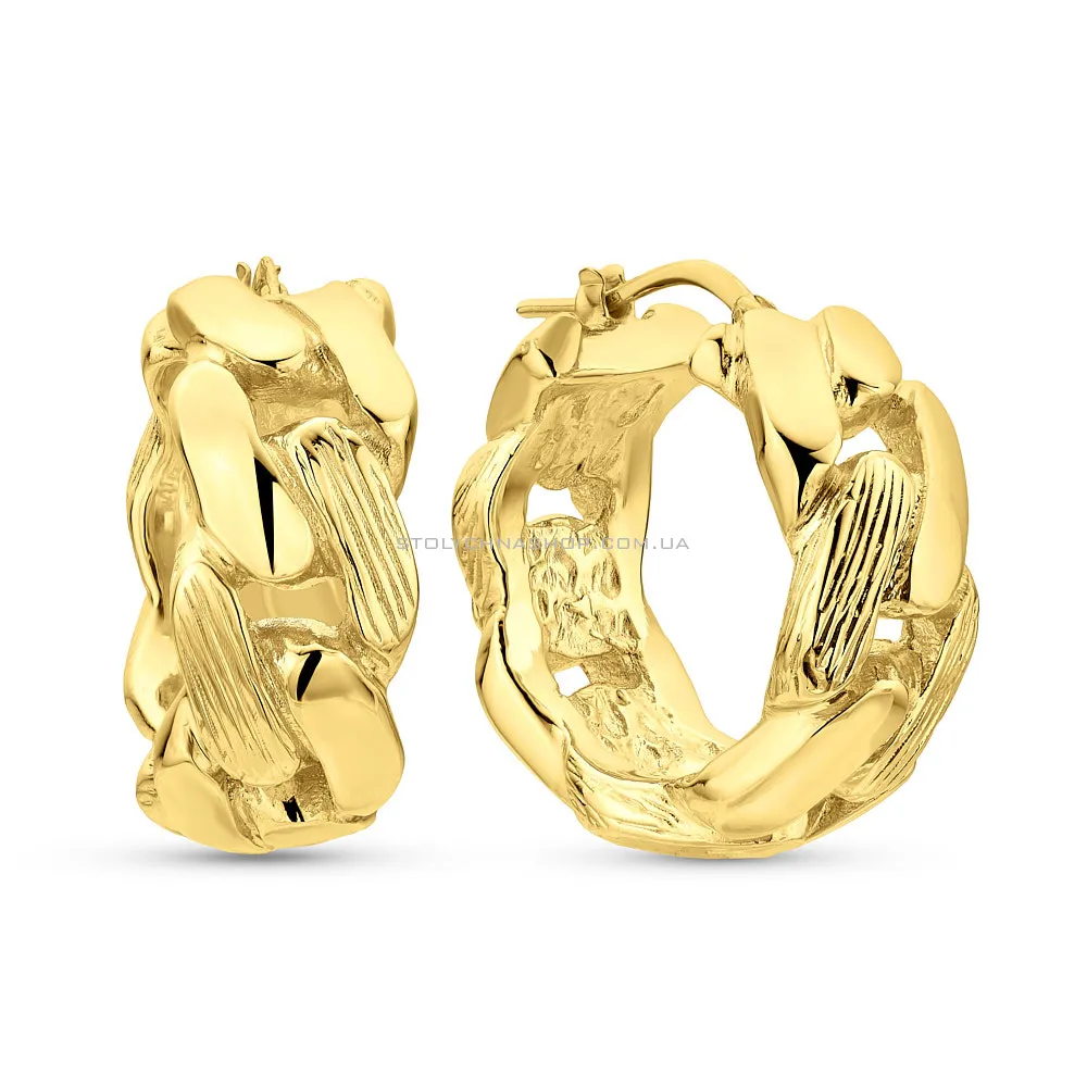 Золоті сережки-кільця Francelli (арт. 109738/25ж) - цена