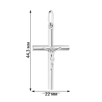 Серебряный крестик с распятием (арт. 7504/2-0072.0.2)