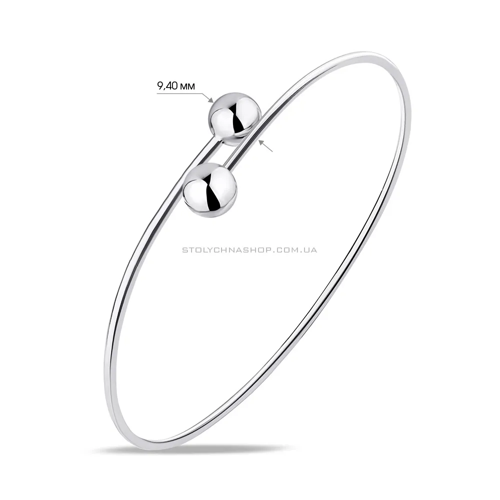 Жорсткий срібний браслет Trendy Style (арт. 7509/3663)