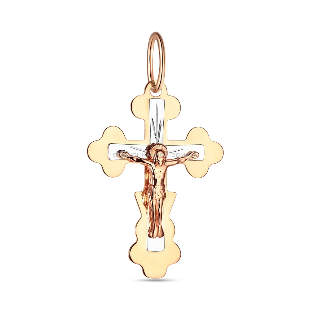 Золотой крестик с распятием  (арт. 523500)