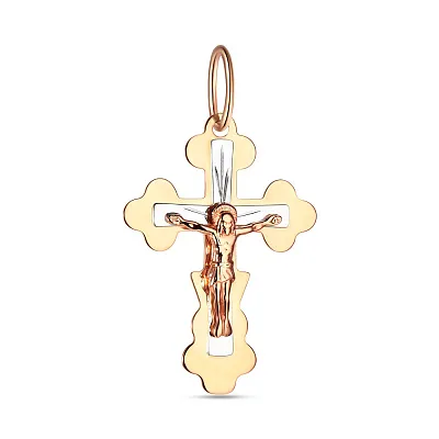 Золотий  хрестик з розп'яттям (арт. 523500)