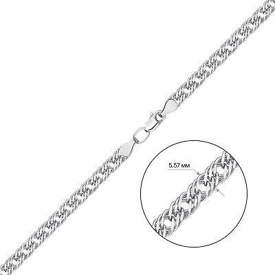 Ланцюжок зі срібла плетіння Ромб потрійний (арт. 7508/3-0316.80.2)