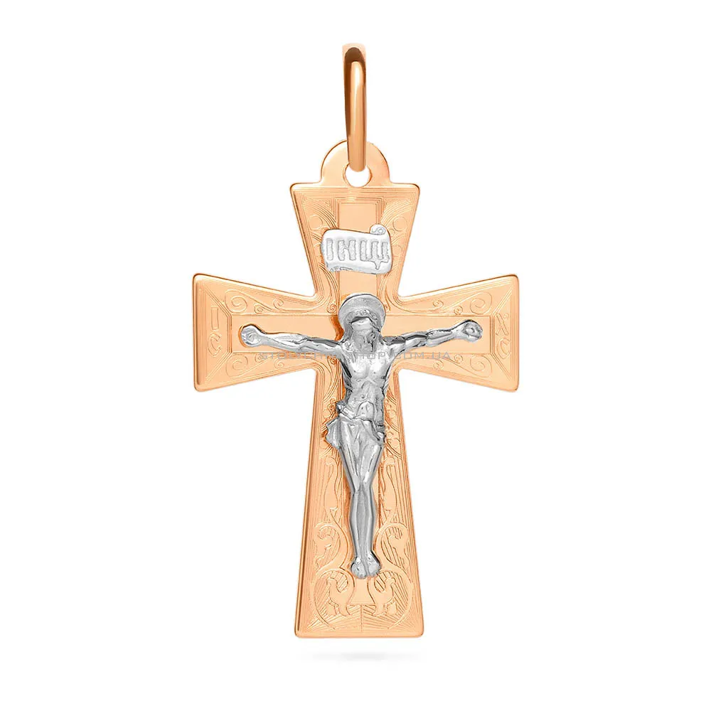 Золотий православний хрестик з розп'яттям (арт. 511041нри) - цена
