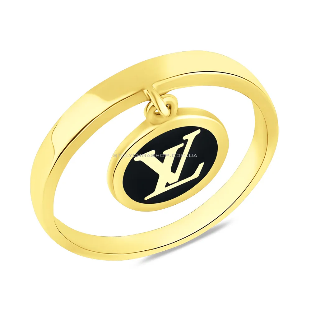 Золотое кольцо с подвеской (арт. 154095ж)