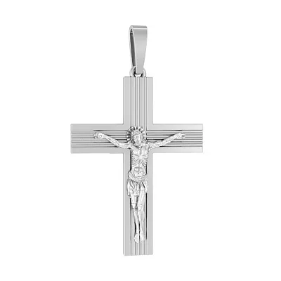 Крестик из белого золота «Спасение души» (арт. 501360б)
