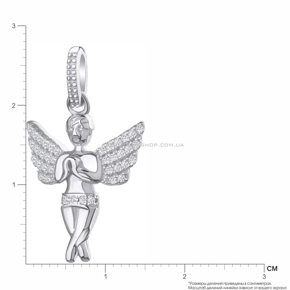 Серебряная подвеска «Ангел» с фианитами (арт. 7503/2962)