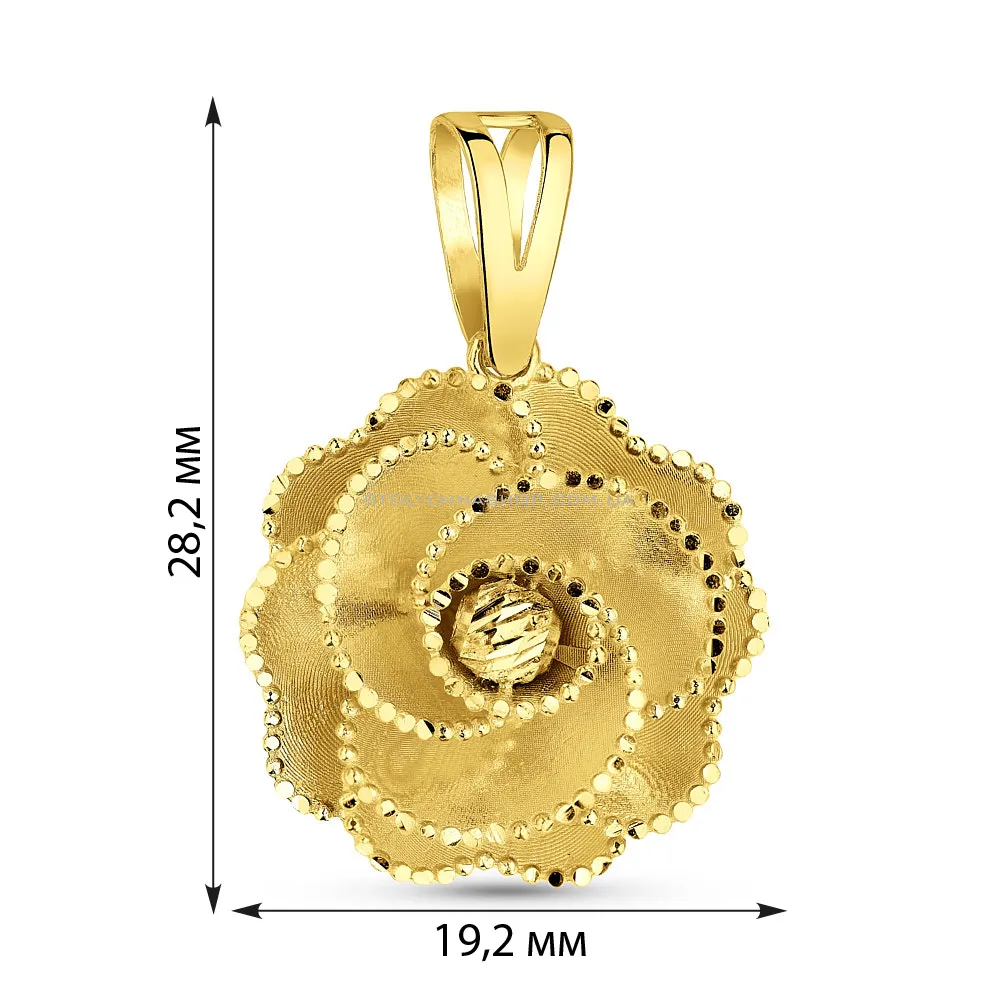 Золотий кулон Francelli (арт. 424753ж) - 6 - цена