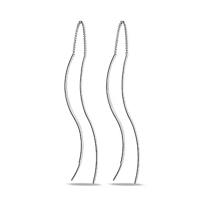 Срібні сережки-протяжки (арт. 7502/4066)