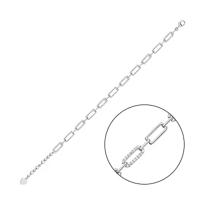 Срібний браслет з фіанітами (арт. 7509/3735)