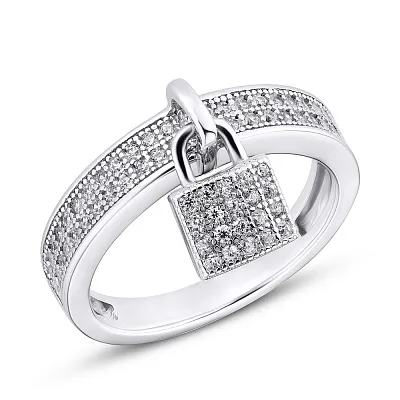 Серебряное кольцо с фианитами Trendy Style (арт. 7501/4332)