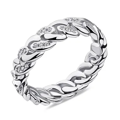Серебряное кольцо с фианитами (арт. 7501/6520)