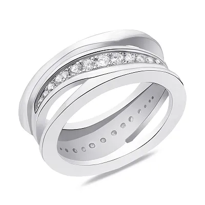 Серебряное кольцо с фианитами (арт. 7501/6180)