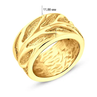 Широкое кольцо Francelli из желтого золота (арт. 155755ж)